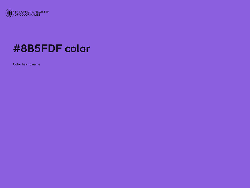 #8B5FDF color image