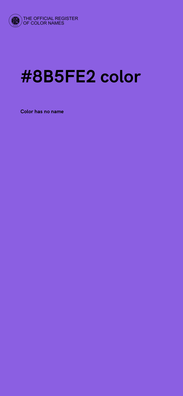 #8B5FE2 color image
