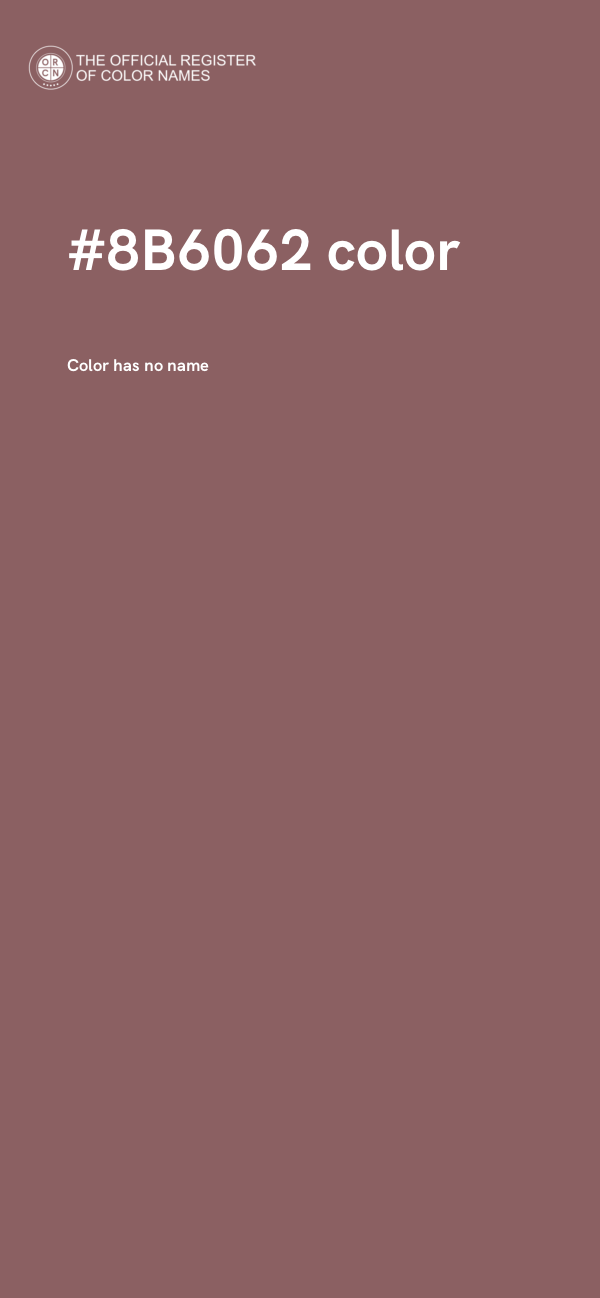 #8B6062 color image