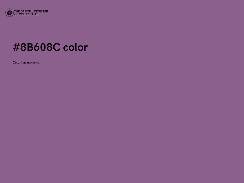 #8B608C color image