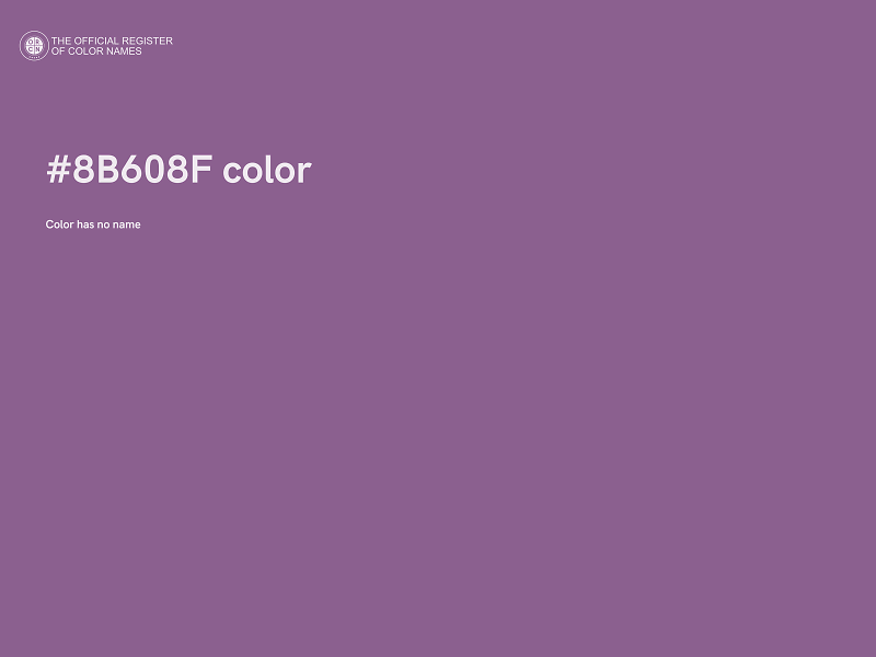 #8B608F color image