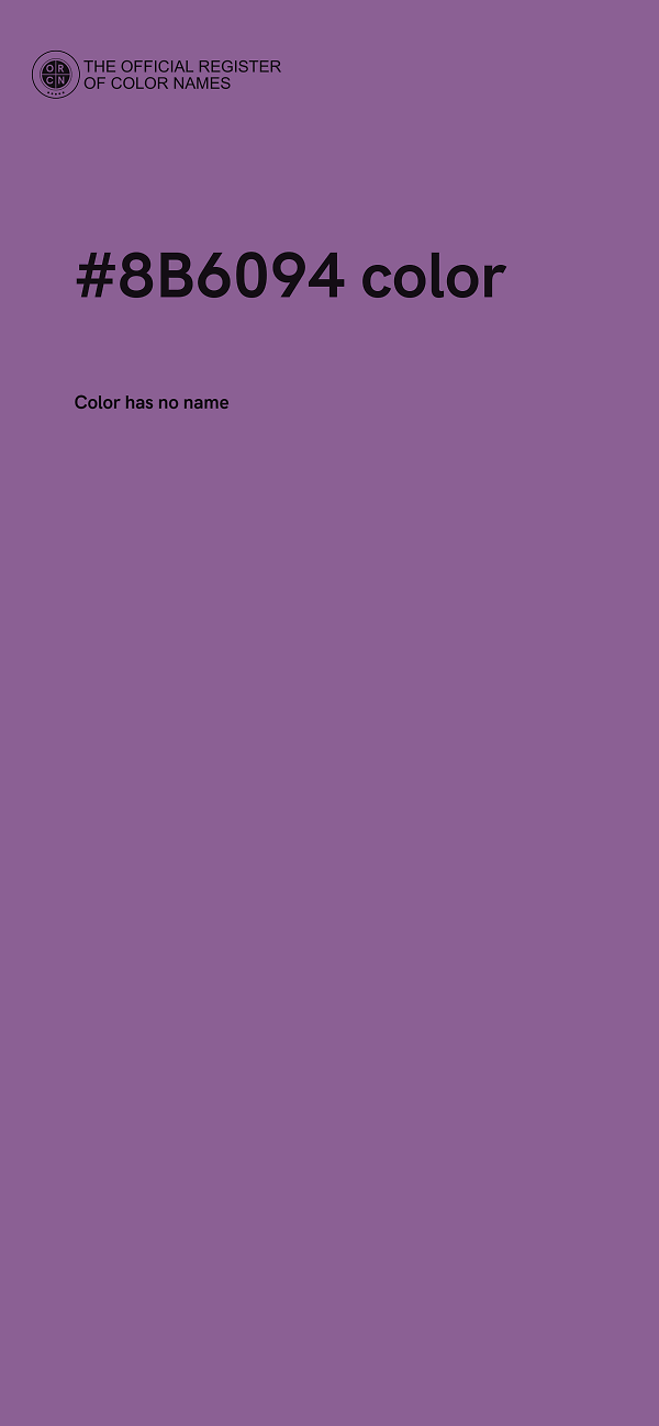 #8B6094 color image