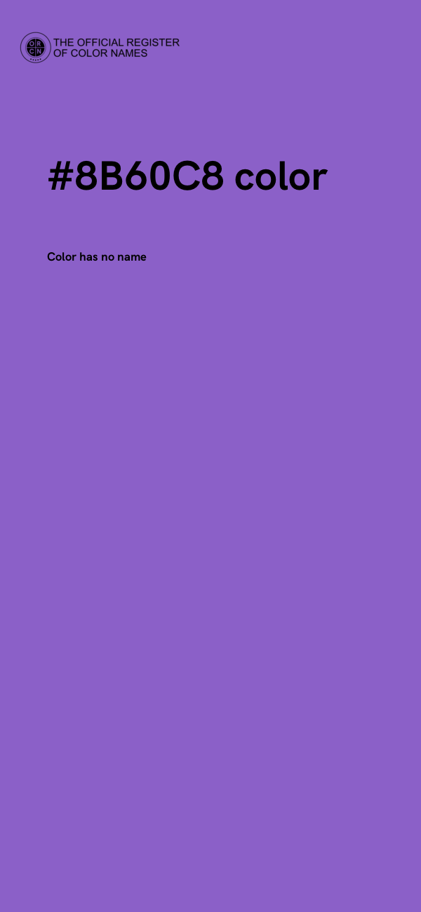 #8B60C8 color image