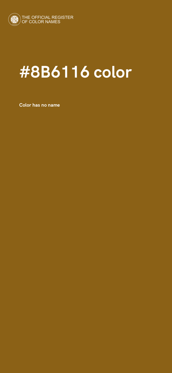 #8B6116 color image