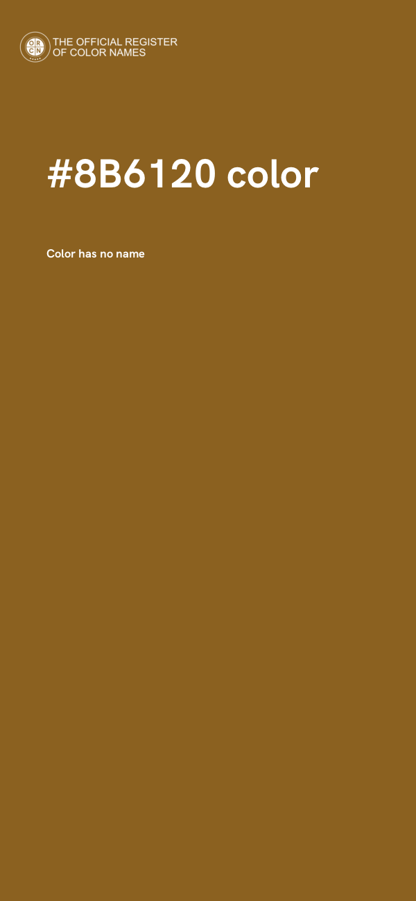 #8B6120 color image