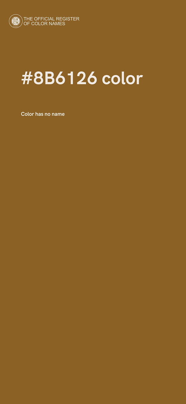 #8B6126 color image