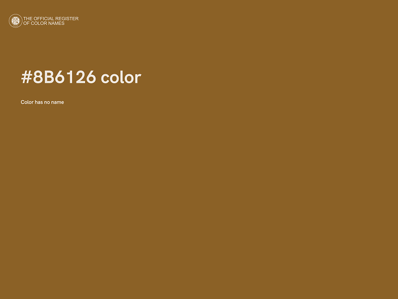 #8B6126 color image