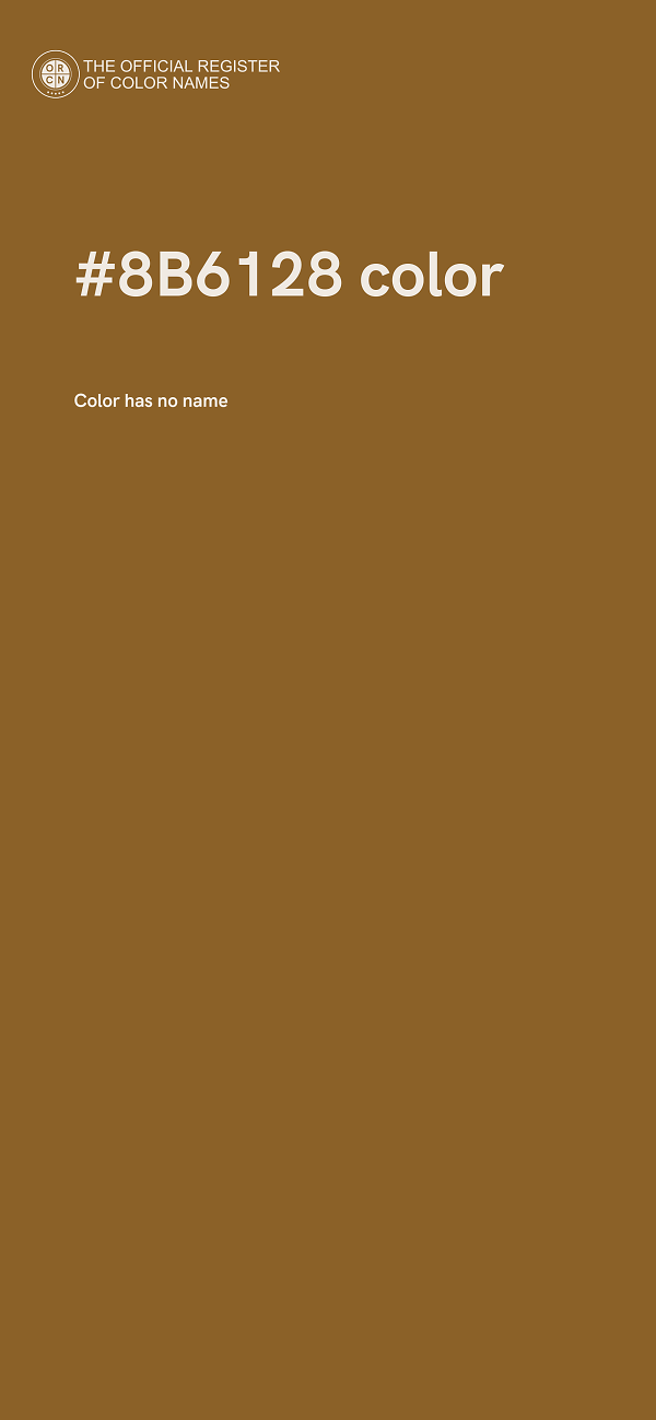 #8B6128 color image