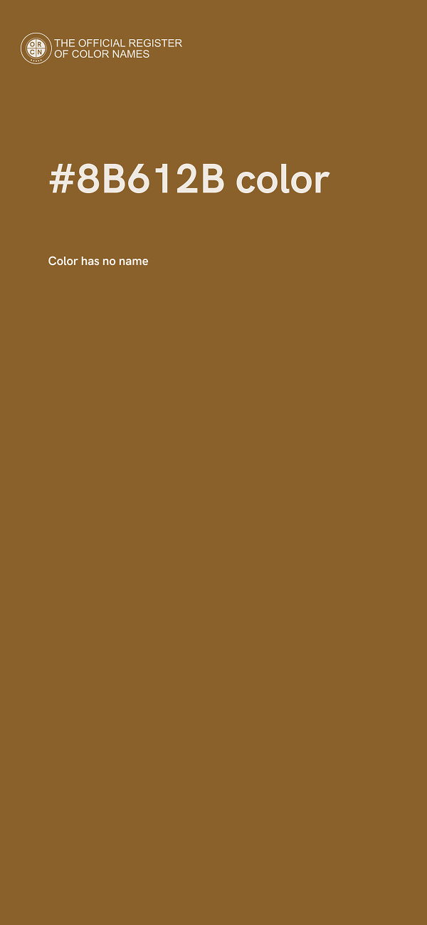 #8B612B color image