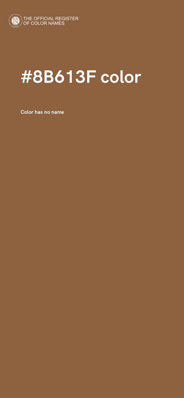 #8B613F color image
