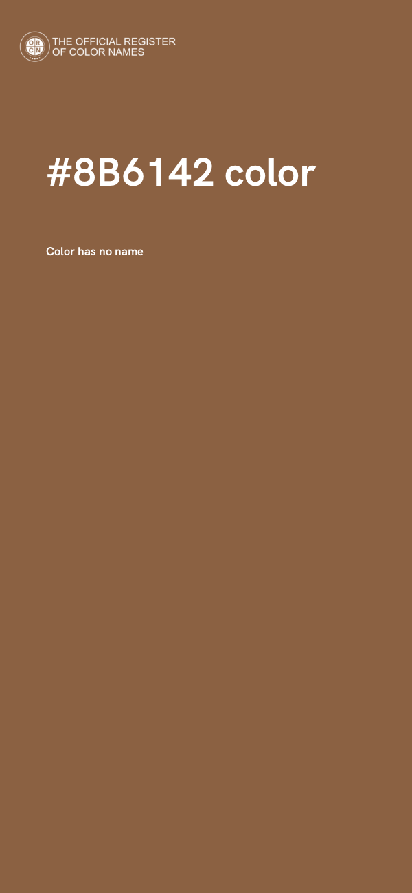 #8B6142 color image