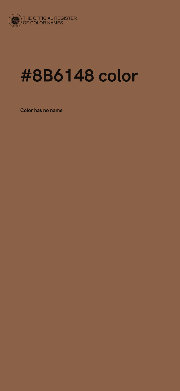#8B6148 color image