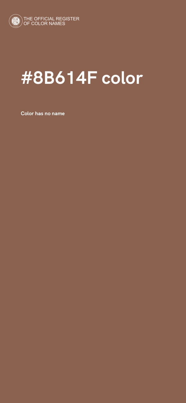 #8B614F color image