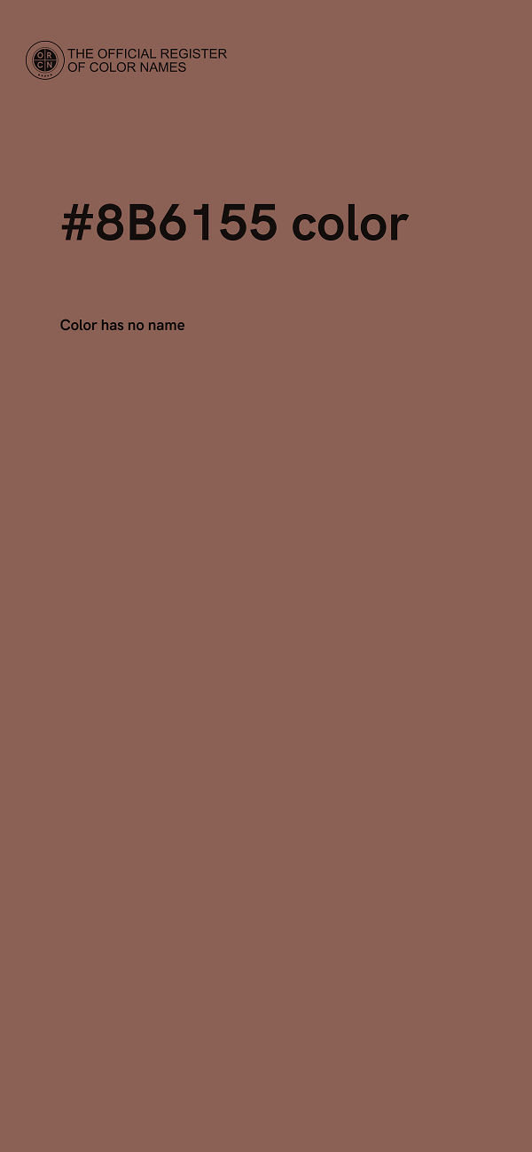 #8B6155 color image