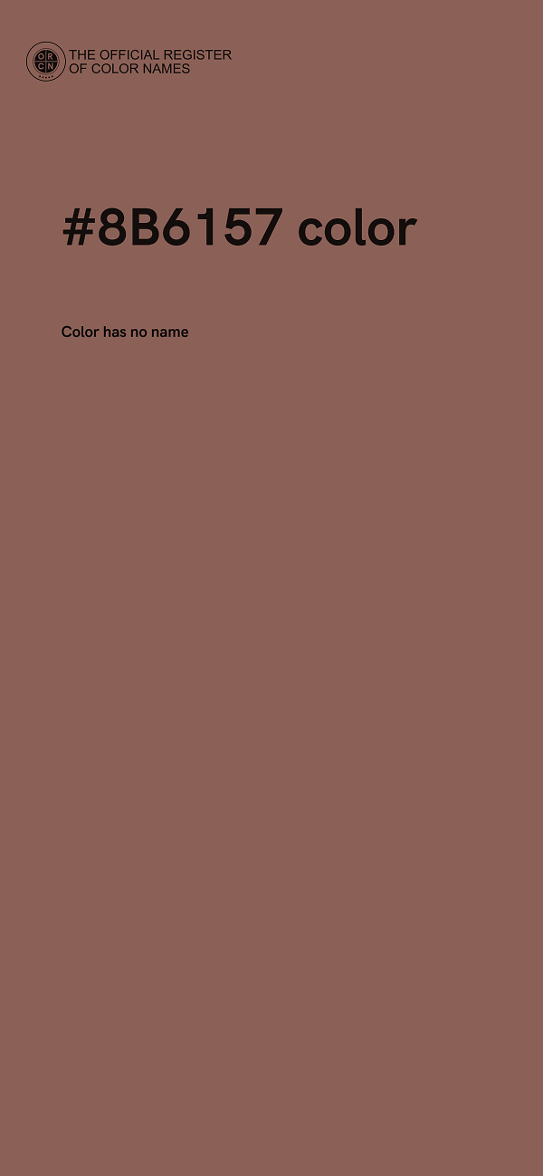 #8B6157 color image