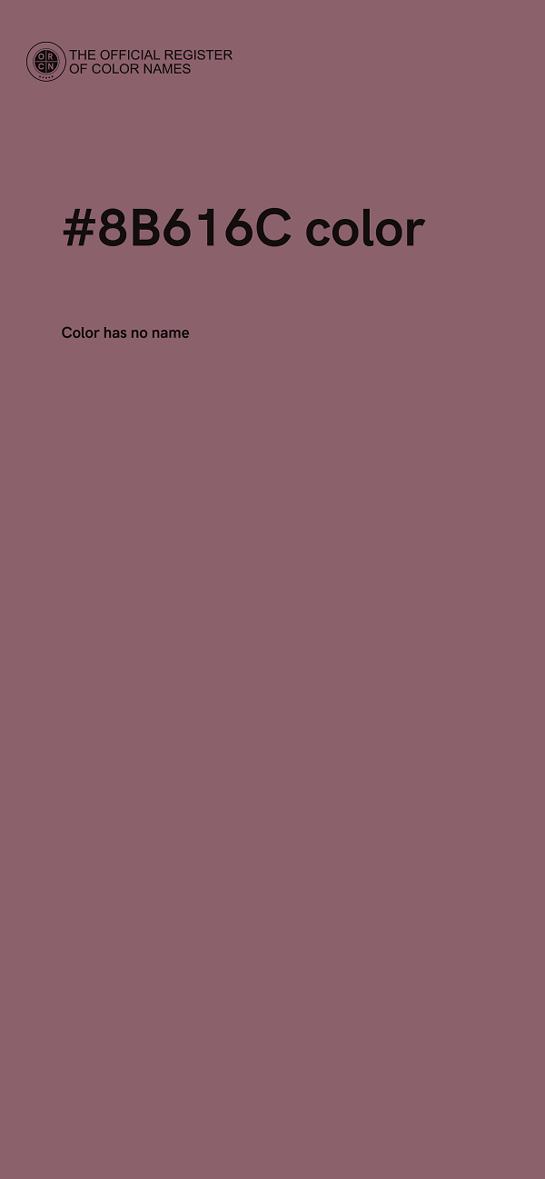 #8B616C color image