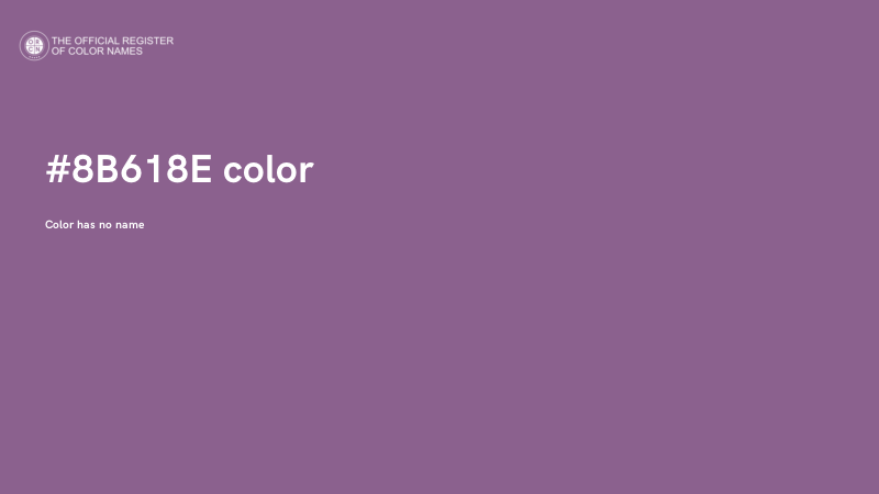 #8B618E color image