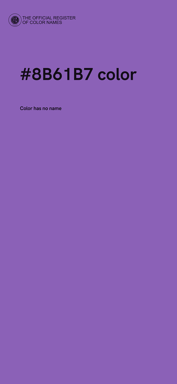#8B61B7 color image