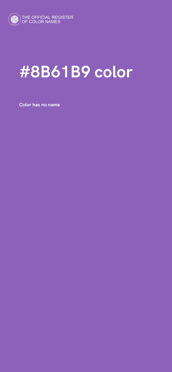 #8B61B9 color image
