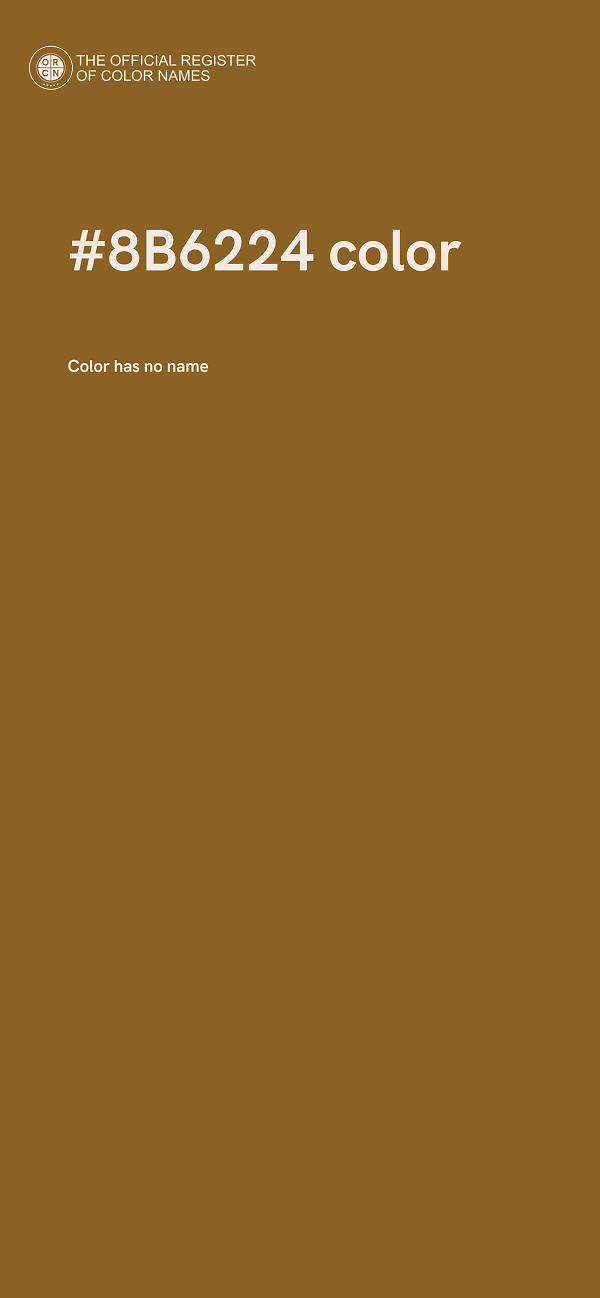 #8B6224 color image