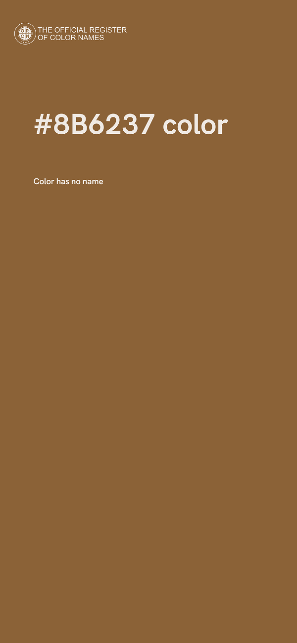#8B6237 color image