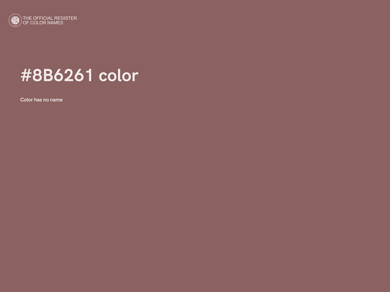 #8B6261 color image