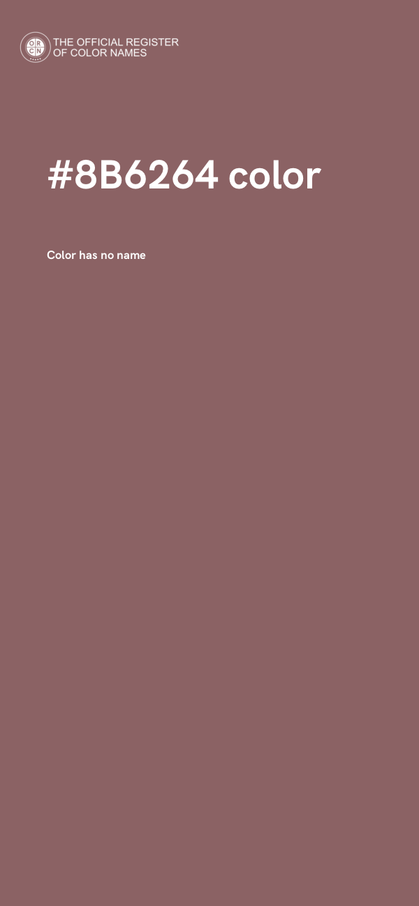 #8B6264 color image