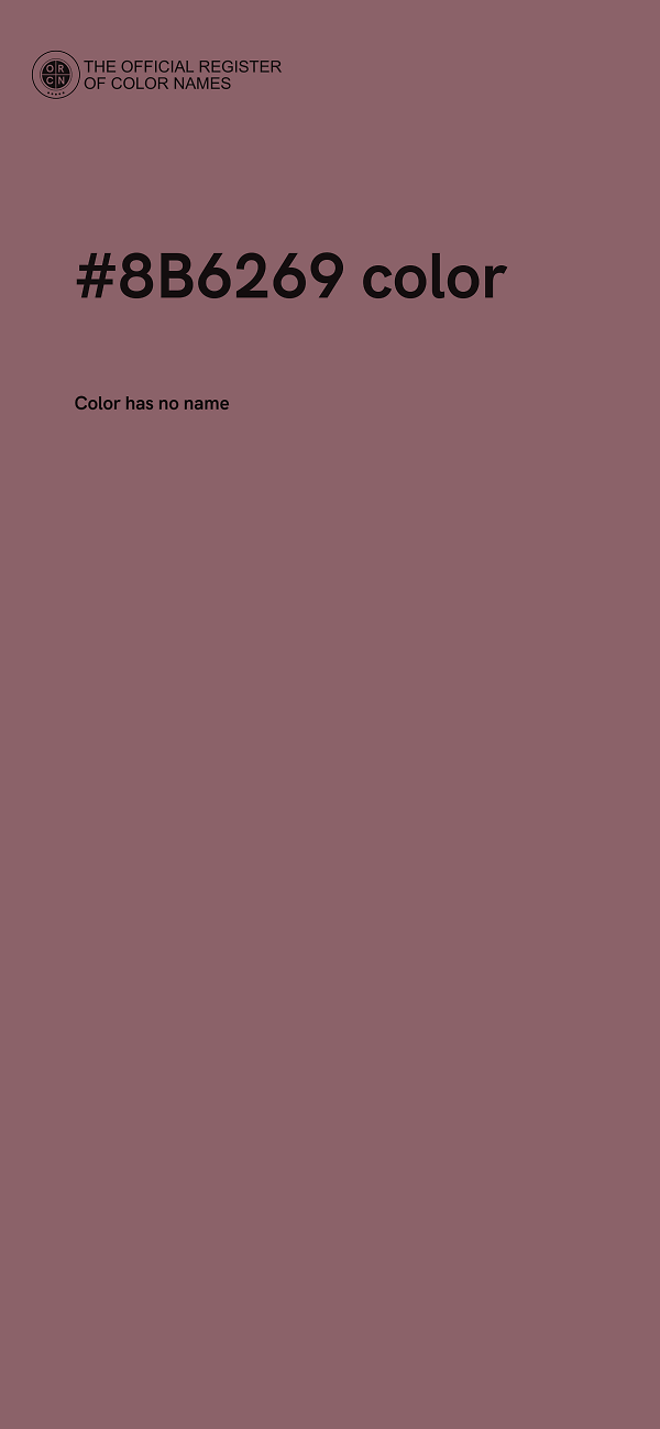 #8B6269 color image