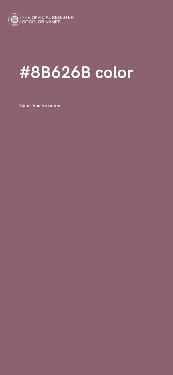 #8B626B color image