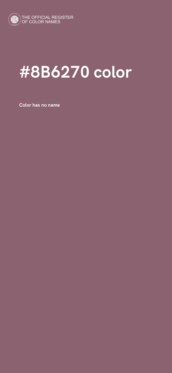 #8B6270 color image
