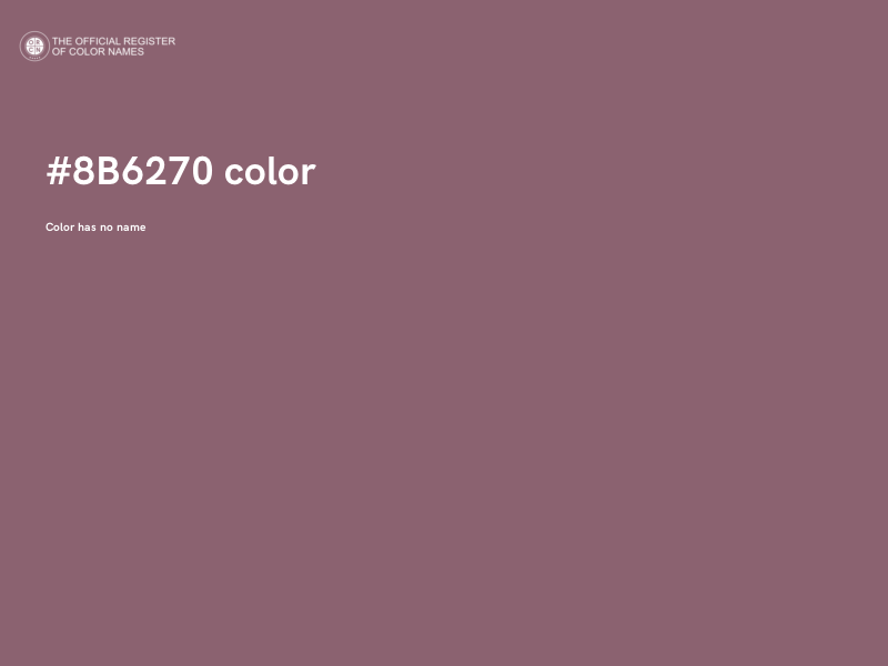 #8B6270 color image