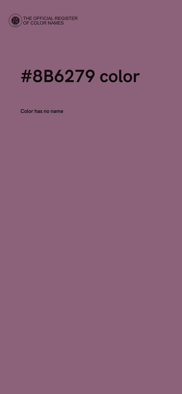 #8B6279 color image