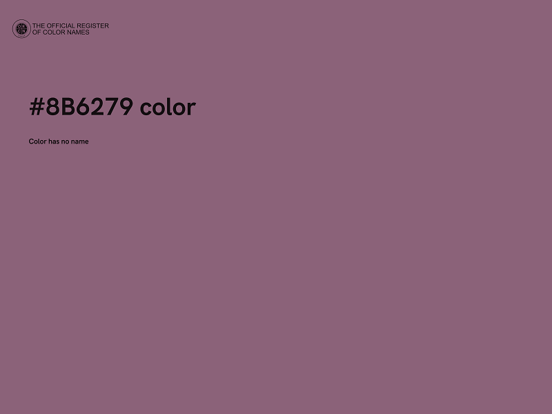 #8B6279 color image