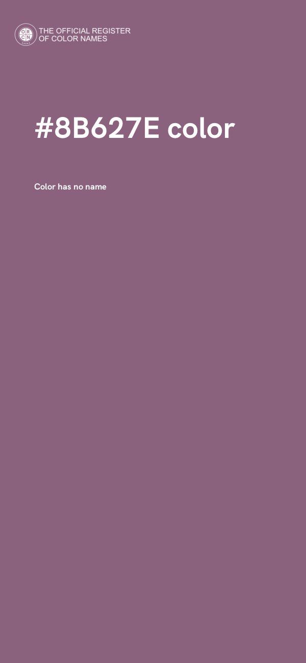 #8B627E color image