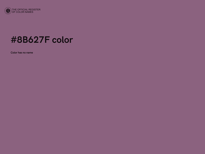 #8B627F color image