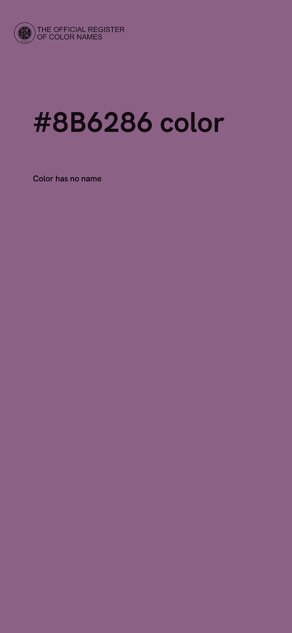 #8B6286 color image