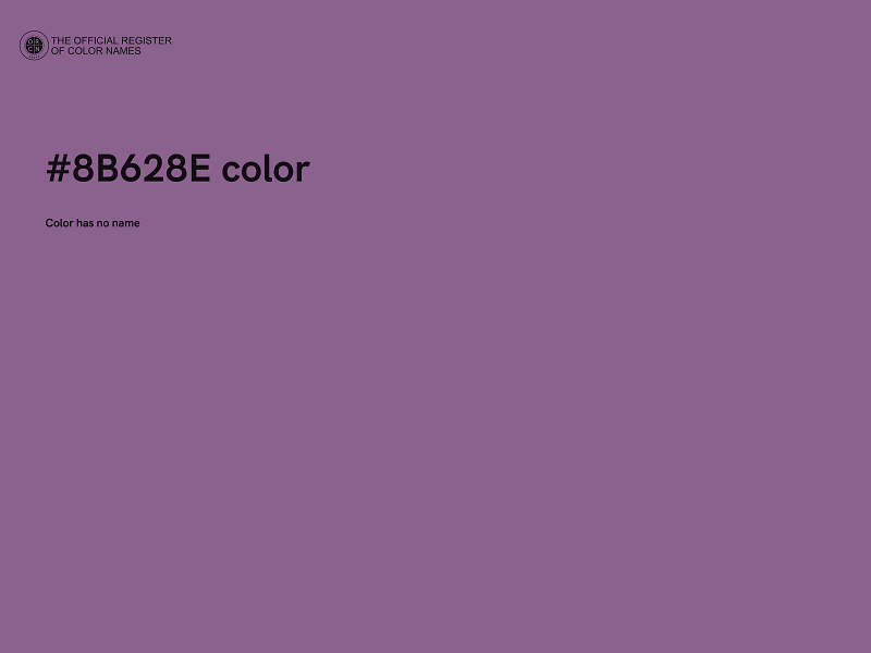 #8B628E color image