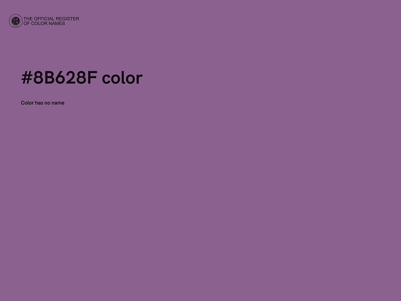 #8B628F color image