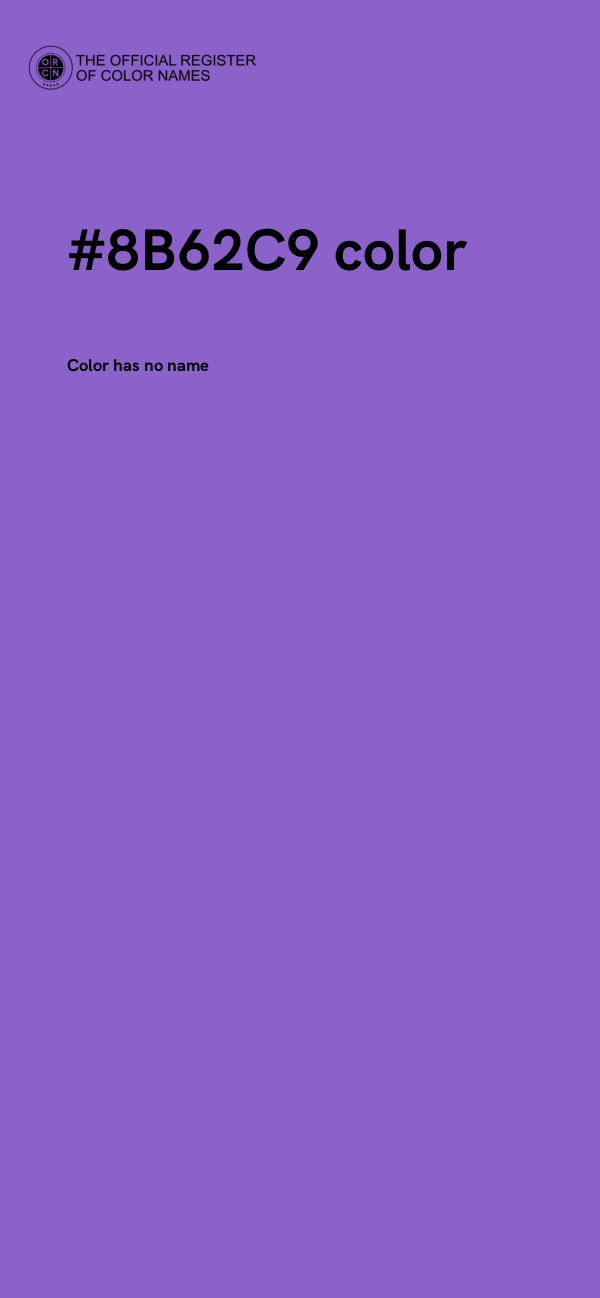 #8B62C9 color image