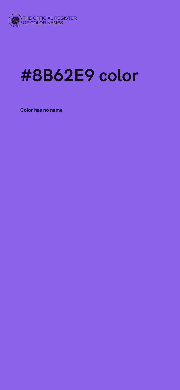 #8B62E9 color image
