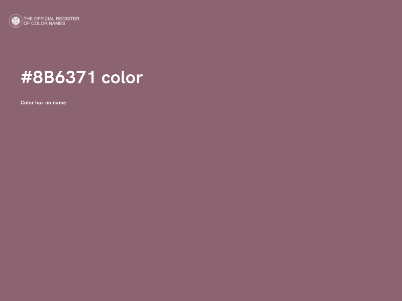 #8B6371 color image