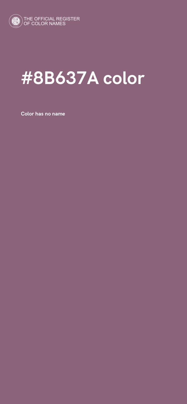 #8B637A color image