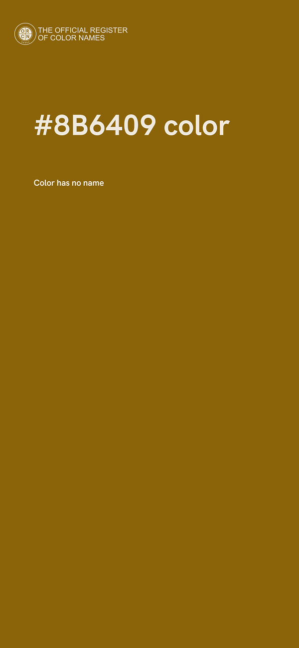 #8B6409 color image