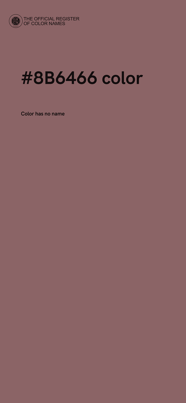#8B6466 color image
