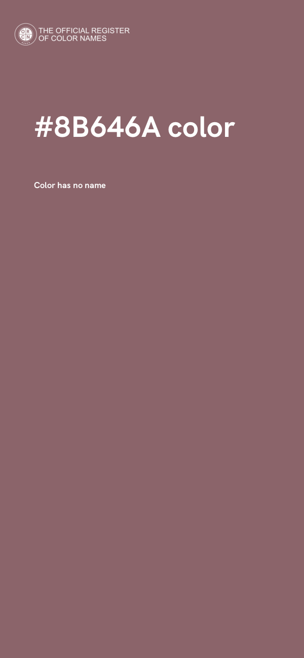 #8B646A color image