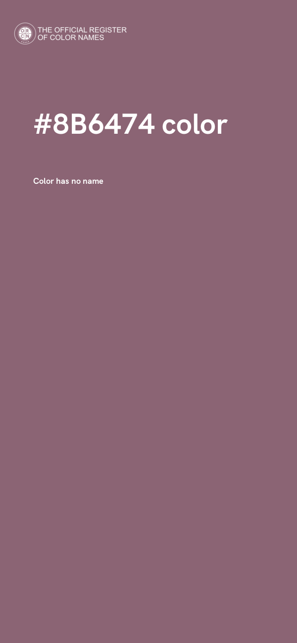 #8B6474 color image