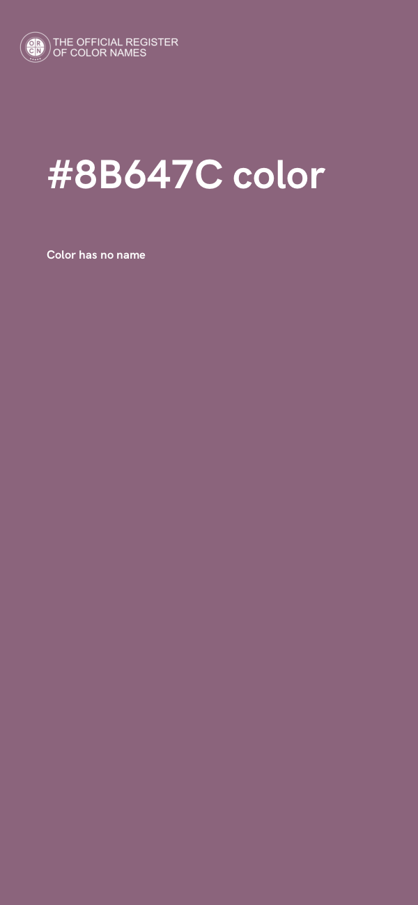 #8B647C color image