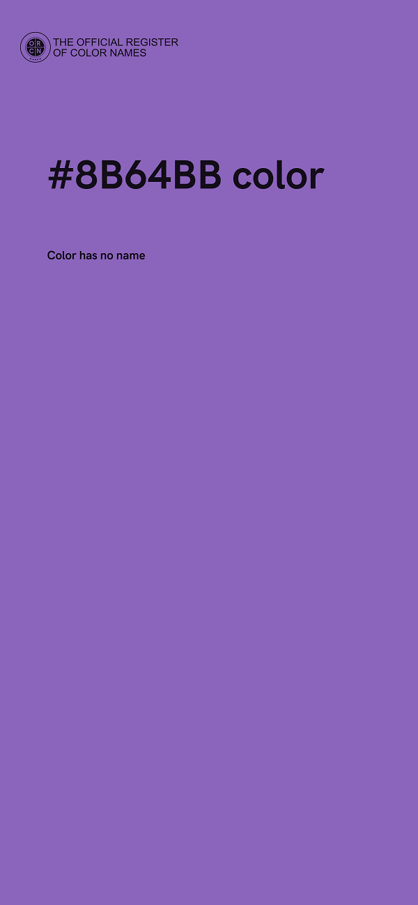 #8B64BB color image