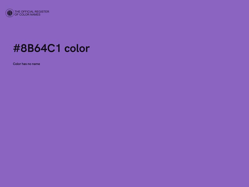 #8B64C1 color image