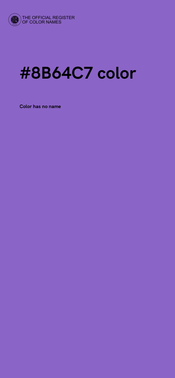 #8B64C7 color image